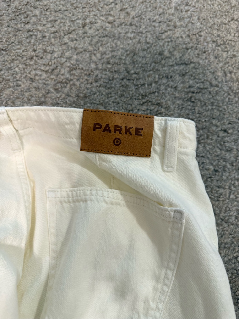 Parke Cream Drawstring Waist Pants - Picture 4 of 4